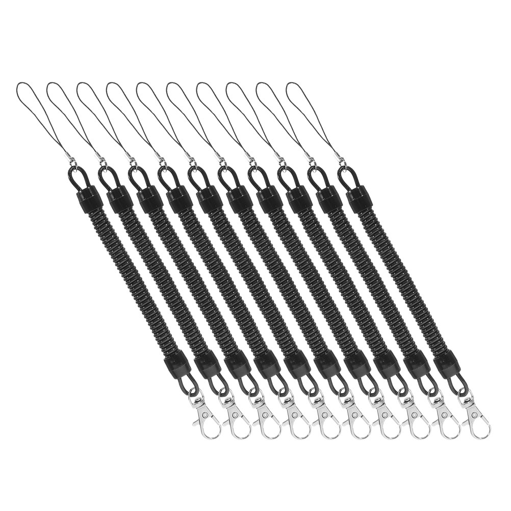 Fishing Kayak Paddle Leash - 10개입 낚시용 랜야드, 고강도 수축식 코일형