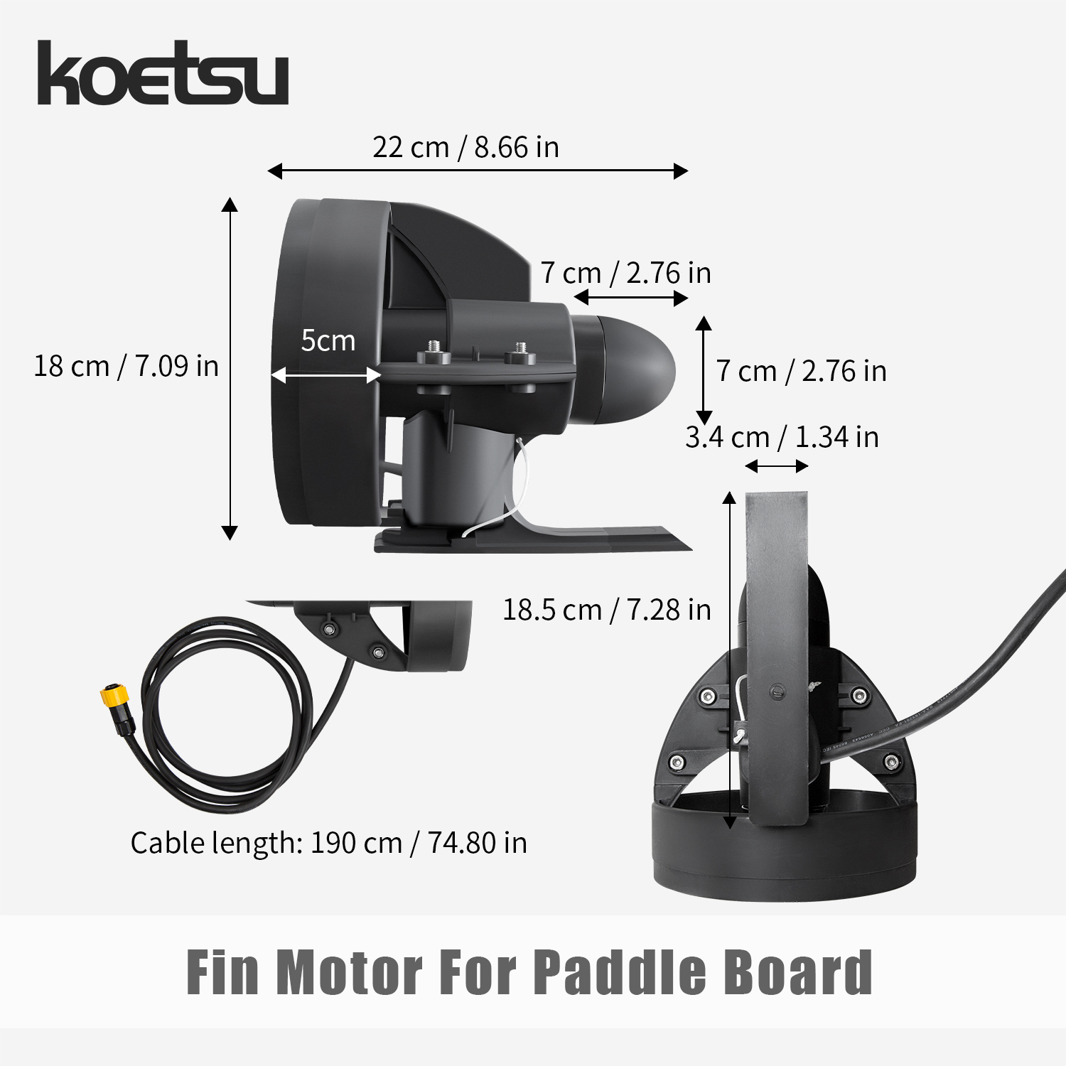 코에츠 패들보드 수중 추진장치, 모터, 컴팩트하고 가벼 - Fishing Kayak Crate 리뷰 및 가격